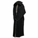 Cshwl 002 Black Moroccan Cashmere Wool Blend Hooded Thobe Habibi Collections (62)