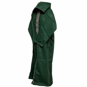 Cshwl 006 Green Mens Moroccan Cashmere Wool Blend Hooded Thobe Habibi Collections (14)