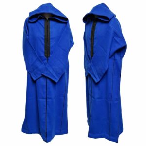 Cshwl 010 Royal Blue Moroccan Cashmere Wool Blend Hooded Thobe Habibi Collections (10)