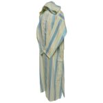 Ctnbgeblu 002 Cream Blue Cotton Moroccan Hooded Long Sleeve Thobe Djelleba (47)