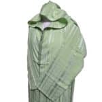 Ctnhd 002 Moroccan Cotton Blend Hooded Long Sleeves Green Thobe Jubba Djellaba(5)