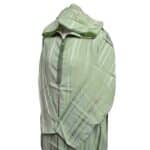 Ctnhd 003 Moroccan Cotton Blend Hooded Long Sleeves Green Thobe Jubba Djellaba (5)