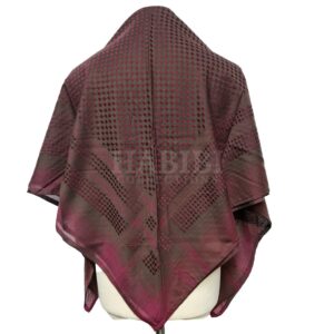 Burgundy Shemagh Arab Head Scarf Wrap Arafat Keffiyeh Yashmagh