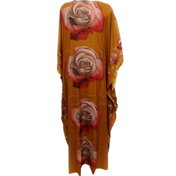 Dn100 Loose Fit Kaftan Tunic Holiday Dress Beach Cover Up Dubai Abaya Free Head Scarf (14)