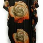 Dn100 Loose Fit Kaftan Tunic Holiday Dress Beach Cover Up Dubai Abaya Free Head Scarf (2)