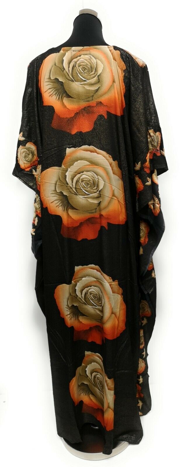 Dn100 Loose Fit Kaftan Tunic Holiday Dress Beach Cover Up Dubai Abaya Free Head Scarf (2)