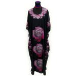 Dn100 Loose Fit Kaftan Tunic Holiday Dress Beach Cover Up Dubai Abaya Free Head Scarf (33)