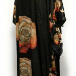 Dn100 Loose Fit Kaftan Tunic Holiday Dress Beach Cover Up Dubai Abaya Free Head Scarf (4)