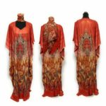 Dn202 Loose Fit Kaftan Tunic Holiday Dress Beach Cover Up Dubai Abaya Free Head Scarf (1)