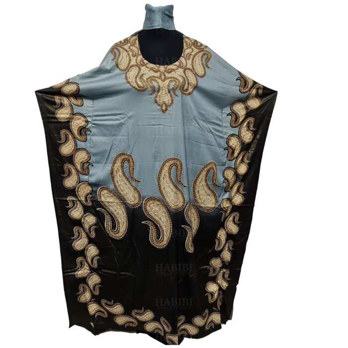 Dn22gry Loose Fit Kaftan Tunic Holiday Dress Beach Cover Up Dubai Abaya Free Head Scarf (25)