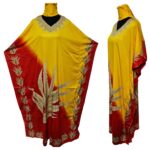 Dn997 Yelrd Loose Fit Kaftan Tunic Holiday Dress Beach Cover Up Dubai Abaya Free Head Scarf 223832 (2)