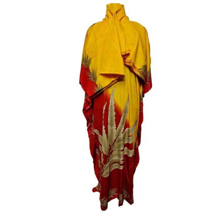 Dn997 Yelrd Loose Fit Kaftan Tunic Holiday Dress Beach Cover Up Dubai Abaya Free Head Scarf 223832 (5)