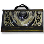 Extra Large Black Gold Kabah High Quality Islamic Prayer Mat Musallah Janamaaz (4 People) Mussala Set Black Stone 1642503279