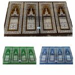 Extra Large Green Blue Brown Turkish Islamic Rug Prayer Mat Musallah Janamaaz (4 People) (9)