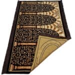 Extra Large Maroon Grey Green Brown Beige Islamic Prayer Mat Musallah Janamaaz (4 People) (2)