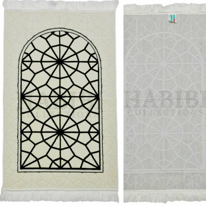 Adult Islamic Prayer Mat Masjid Star Geometric Janamaaz Saudi Arabia