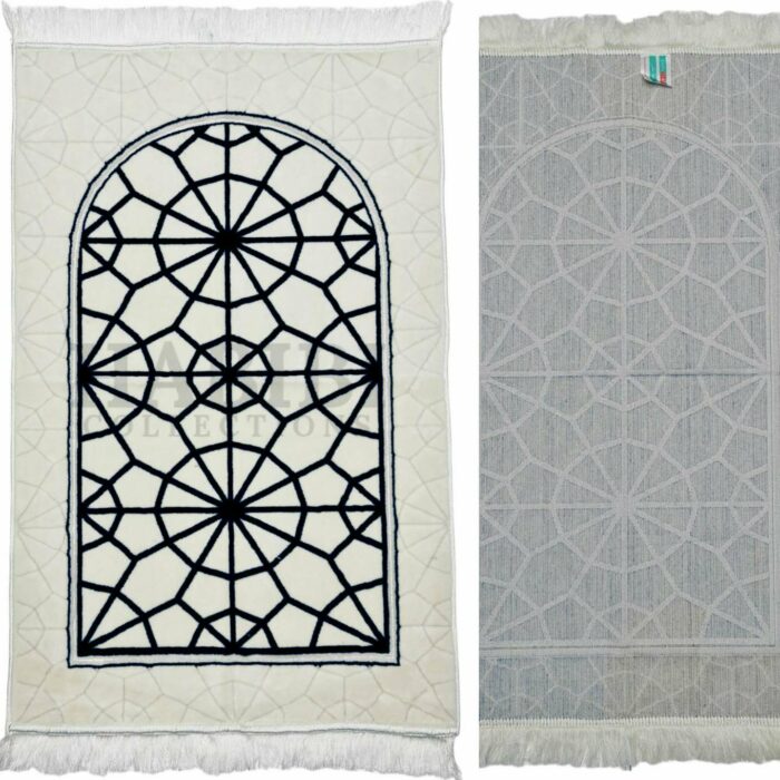 Adult Islamic Prayer Mat Masjid Star Geometric Janamaaz Saudi Arabia