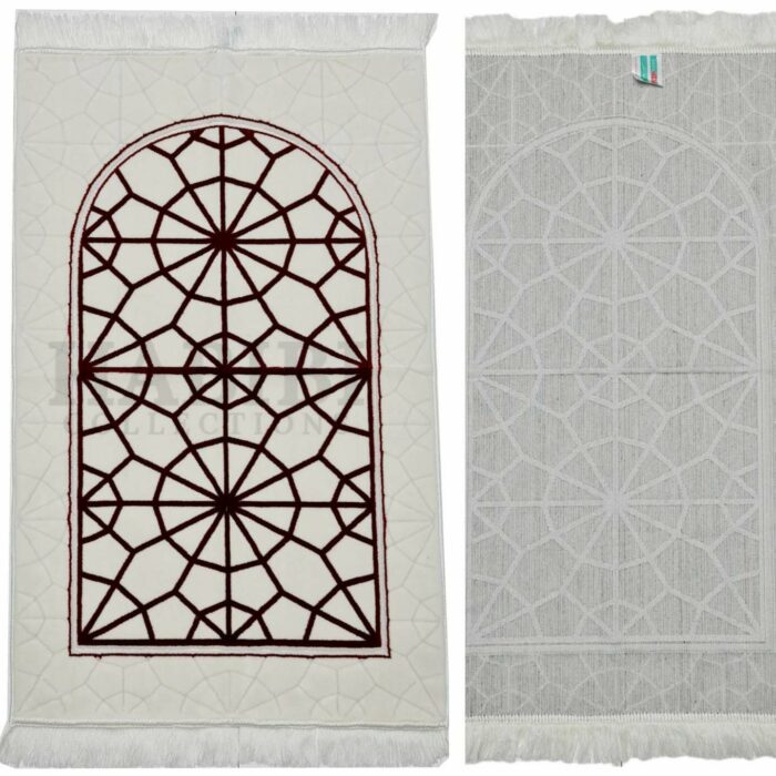 Adult Islamic Prayer Mat Masjid Star Geometric Janamaaz Saudi Arabia