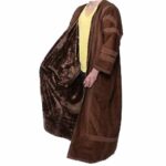 Free Size Winter Swede Insulated Fleece Wool Blend Long Sleeves Cape.overcoat.jacket Baja (1)