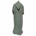 Gryspwrm 001 Grey Thick Super Warm Moroccan Winter Wool Thobe Jubba Djellaba (10)