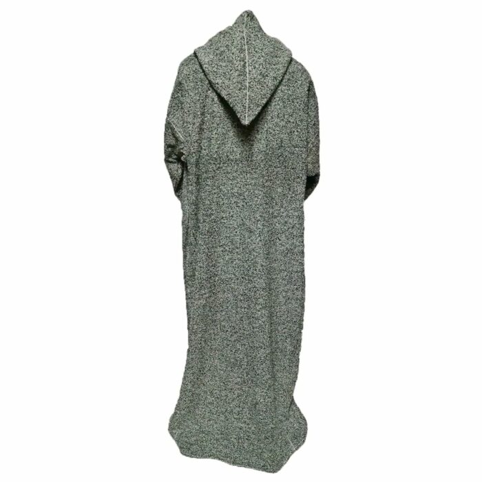 Gryspwrm 001 Grey Thick Super Warm Moroccan Winter Wool Thobe Jubba Djellaba (10)