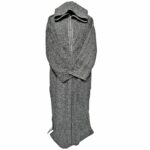 Gryspwrm 001 Grey Thick Super Warm Moroccan Winter Wool Thobe Jubba Djellaba (14)