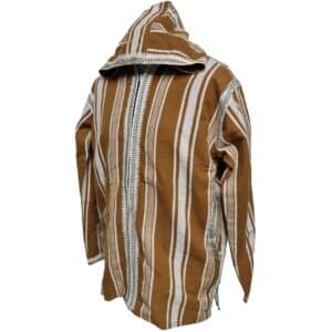 Grytashwpc 0029 Moroccan Wool Blend Baja Jerga Jacket Hoodie Festival Hippy Tribal Grey Brown Maroon (7)