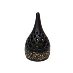 H612blk Ceramic Incense Bakhoor Burner, Burner High Quality Magnetic Top Black Pic1 (2)