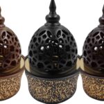 H7503 Thumb Ceramic Incense Burner Arabic Letters Burner High Quality Magnetic Top Brown Gold 06 20t202644.031 1