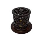 H7506 Ceramic Incense Bakhoor Burner,brown Burner High Quality Magnetic Top Brown Pic2