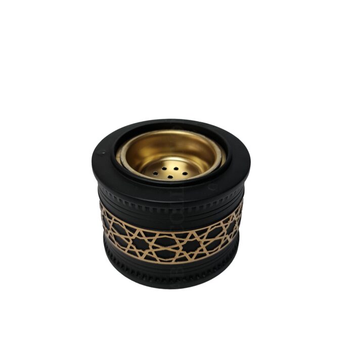 H7522 Ceramic Incense Bakhoor Burner,black Burner High Quality Magnetic Top 155751