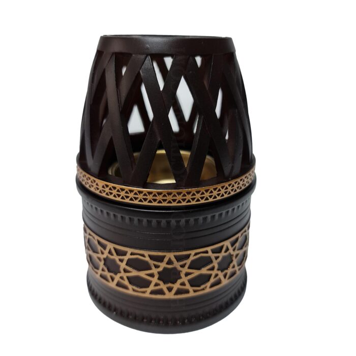 H7522 Ceramic Incense Bakhoor Burner,brown Burner High Quality Magnetic Top