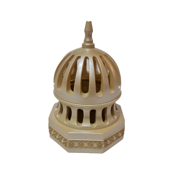 Ha533 Cream Ceramic Incense Bakhoor Burner,mabkhara ,burner High Quality Magnetic Top (3)