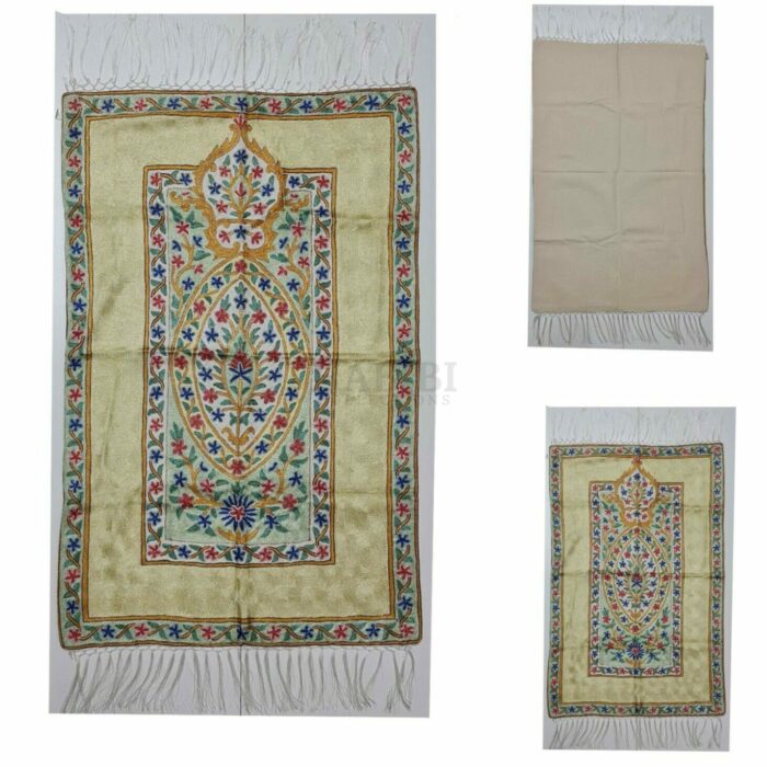 Handmde 003 High Quality Handmade Cotton Wool Islamic Prayer Rug.jannamaz.musalla.