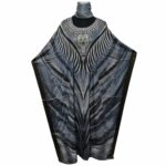 Hariom 1018 Women’s Kaftan Loose Fit Tunic Dress Sequin Floral Maxi Dress (3)