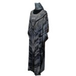 Hariom 1018 Women’s Kaftan Loose Fit Tunic Dress Sequin Floral Maxi Dress 191426