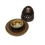 Hc13 Champagne Ceramic Incense Bakhoor Burner,mabkhara ,burner High Quality Magnetic Top (1)