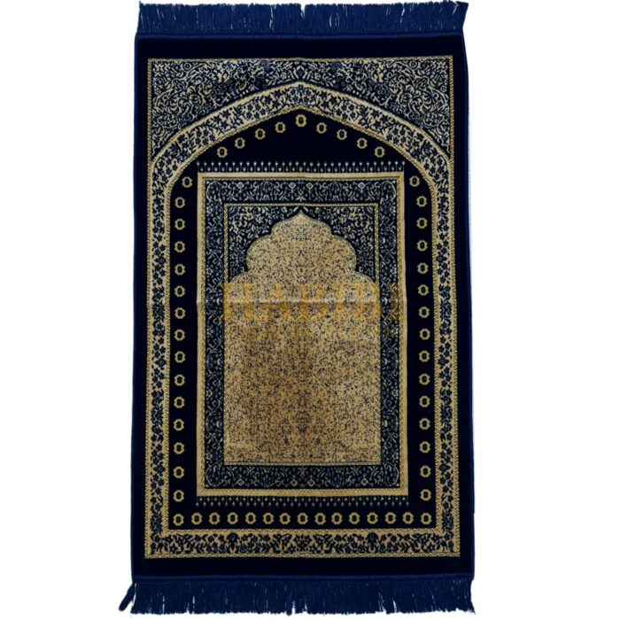 Super Soft Floral Arch Pattern Islamic Prayer Mat Jannamaz Musallah Turkish