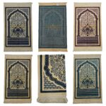 Super Soft Mosaic Floral Islamic Prayer Mat Jannamaz Musallah