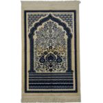 Super Soft Mosaic Floral Islamic Prayer Mat Jannamaz Musallah