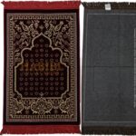 Super Soft Islamic Prayer Mat Floral Shape Jannamaz Musallah Turkish