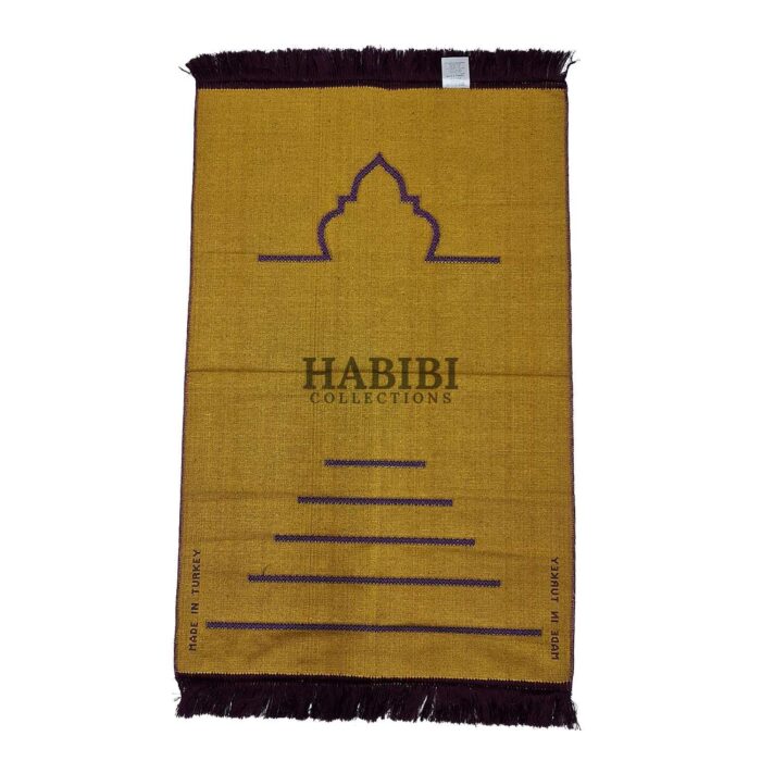 Purple Islamic Plain Masjid Stairs Prayer Mat