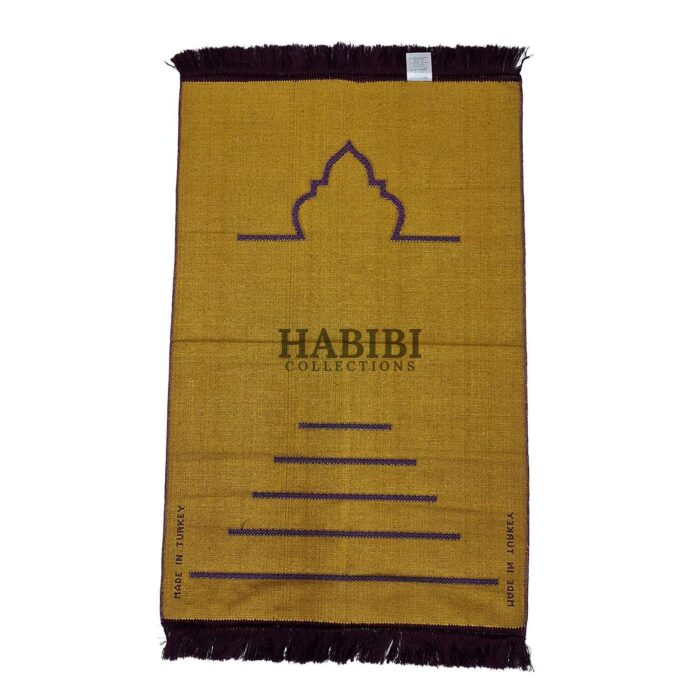 Purple Islamic Plain Masjid Stairs Prayer Mat