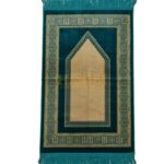 High Quality Islamic Turkish Golden Prayer Mat Door Adult