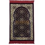 Super Soft Geometric Pattern Islamic Prayer Mat Jannamaz Musallah Turkish