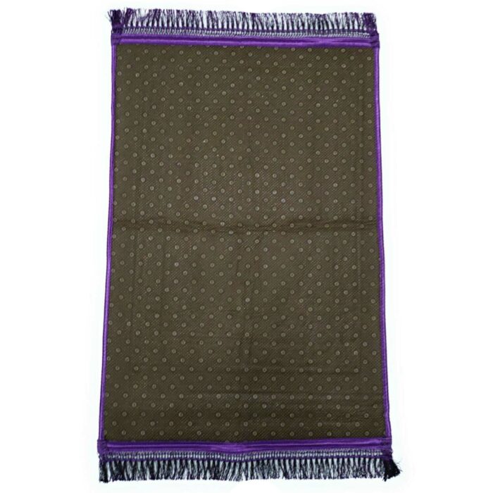 Bouncy Sponge Padded Masjid Moon & Star Purple Non-Slip Prayer Mat