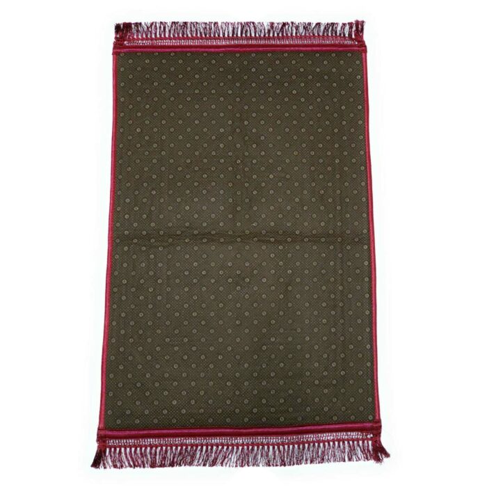 Bouncy Sponge Padded Dark Red Non-Slip Prayer Mat