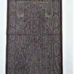 Gold/Maroon Floral Pattern Prayer Mat Janamaz