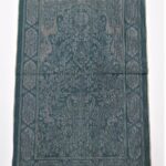 Gold/Light Green Floral Pattern Prayer Mat Janamaz