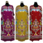 Indo6573duplcte Loose Free Fit Indonesian Kaftan Tunic Holiday Dress Beach Cover Up Dubai Abaya
